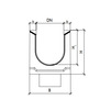 Draft Gidrolica Drainage channel concrete box (СО-200mm), with spillway KUs 100.34(20).31(24) -BGU-XL, № 0, DN - 200, 1000x340x310 mm [Code number: 40720070]