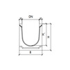 Draft Gidrolica Drainage channel concrete box (СО-300mm) КU 100.36,3(30).27(20,5) - BGU, № 0, DN - 300, 1000x363x270 mm [Code number: 40330000]