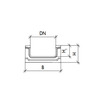 Draft Gidrolica Drainage channel concrete box (СО-300mm) КП 100.36,3 (30).12,5(8) - BGF, № 5-0, DN - 300, 1000x363x125 mm [Code number: 40130061]