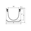 Draft Gidrolica Drainage channel concrete box (СО-400mm) КU 100.54(40).42,5(34,5) - BGM, № -5-0, DN - 400, 1000x540x475 mm [Code number: 40743161]