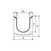 Draft Gidrolica Drainage channel concrete box (СО-400mm) КU 100.54(40).42,5(34,5) - BGU-XL, № -5-0, DN - 400, 1000x540x425 mm [Code number: 40743061]