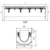 Draft Gidrolica Drainage channel concrete box (СО-400mm), with bias 0,5% КUb 100.54(40).43(35) - BGM, № -5, DN - 400, 1000x540x430 mm [Code number: 40743105]