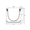 Draft Gidrolica Drainage channel concrete box (СО-500mm) КU 100.65(50).45(36) - BGM, № 0, DN - 500, 1000x650x450 mm [Code number: 40750100]