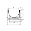 Draft Gidrolica Drainage channel concrete box (СО-500mm), with cast iron angle housing, with spillway KUs 100.60,3 (50).57,5(48,5) - BGZ-S, № 25-0, DN - 500, 1000x603x575 mm [Code number: 40650175]