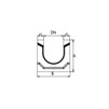 Draft Gidrolica Drainage channel concrete box KU 100.24,8(15).19(12,5) - BGU, № -10-0, DN - 150 [Code number: 40618062]