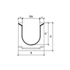 Draft Gidrolica Drainage channel concrete box KU 100.60,3(50).40(31) - BGU, № -10-0, DN - 500 [Code number: 40653062]