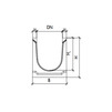 Draft Gidrolica Drainage channel concrete box КU 100.21,3 (15).24(20)- BGU, № 10-0, DN - 150 [Code number: 13102]