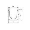 Draft Gidrolica Drainage channel concrete box КU 100.26(20).25,5(20)-BGU, № 0, DN - 200 [Code number: 13150]