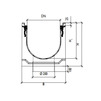 Draft Gidrolica Drainage channel concrete box, with cast iron angle housing, with spillway KUs 100.39,9 (30).29,5(22,5) - BGZ-S, № -20-0, DN - 300 [Code number: 40632174]