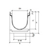 Draft Gidrolica Drainage channel concrete box, with galvanized angle housing, with spillway KUs 100.36,3(30).29,5(23) - BGU-Z, № 0, DN - 300 [Code number: 40430270]