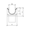 Draft Gidrolica Drainage channel concrete box, with spillway KUs 100.16,3 (10).13,2(9,2) - BGU, № 3, 1000x163x132 mm, DN - 100 [Code number: RU13005]