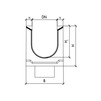 Draft Gidrolica Drainage channel concrete box, with spillway KUs 100.65(50).45(36) - BGU-XL, № 0, DN - 500 [Code number: 40750070]