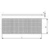 Draft Gidrolica Light Drainage grate DG -30.37.100, steel, mesh galvanized, class A15, 1000x375x25 mm, DN - 300 [Code number: 531]