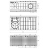 Draft Gidrolica Light Set: Drainage channel DC-30.38.48, plastic with grate DG -30.37.100 mesh steel galvanized, class A15, DN - 300 [Code number: 0834A]