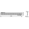 Draft Gidrolica Standart Drainage grate DG -10.13,6.100, stamped stainless steel, class A15, DN - 100 [Code number: 503]