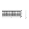 Draft Gidrolica Standart Drainage grate DG -20.24.100, mesh steel galvanized, class B125, 1000x237x22 mm, DN - 200 [Code number: 522]