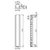 Чертеж Лоток водоотводный Gidrolica Standart Plus ЛВ-10.14,5.08, пласт. (усиленный), 1000x148x83 мм, DN - 100 [Артикул: 8034]