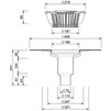 Чертеж Воронка SitaStandard ступенчатая, для жидкой гидроизоляции, с листвоуловителем, d - 70 [Артикул: 103090]