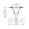 Draft SitaDSS Profi Siphonic drainage rainwater outlet, screw-on flange without Airstop, with leaf catcher, d - 56 [Code number: 143299]