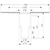 Чертеж Воронка SitaMini для балконов и террас вертикальная, для жидкой гидроизоляции, d - 50/70 [Артикул: 160290]