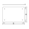 Draft SitaTurbo Cover plate of PE, 320x220 mm [Code number: 189114]