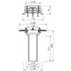 Draft SitaCompact Balcony outlet with pressure flange, vertical, d - 70 [Code number: 190299]