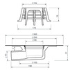 Чертеж Воронка SitaCompact для балконов и террас угловая, для жидкой гидроизоляции, d - 50 [Артикул: 191290]