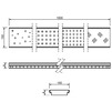 Draft SitaDrain Box drain of stainless steel, height 30 mm, circular design grating [Code number: 223011]