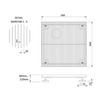 Draft SitaDrain Terra Cover of stainless steel, longitudinal plates, 500x500 mm [Code number: 25505015]