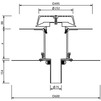 Чертеж Воронка противопожарная SitaDSS Fireguard с элементом Airstop, для жидкой гидроизоляции, толщина теплоизоляции 65-210 мм, d - 70 [Артикул: F302390]