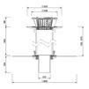 Чертеж Воронка противопожарная SitaFireguard с листвоуловителем, с прижимным фланцем, толщина теплоизоляции 105-570 мм, d - 100 [Артикул: F303299]