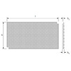 Draft Uponor Usystems Panel Nubus, styrofoam EPS 30 mm, for pipe d - 14-17mm (area of one panel 0,88 m2) [Code number: 1136097]