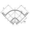 Draft Bend 15˚ flanged, d - 80, with cement-sand coating inside and galvanized / aluminum zinc with bitumen coating outside, GOST R ISO 2531-2012 (price on request) [Code number: 12w0138]