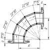 Draft Welded bend flanged, d - 400 (price on request) [Code number: 12w1522]