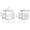 Draft T-piece flanged with fire stand, d - 100, d1 - 100 (price on request) [Code number: 12w2381]