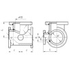 Draft T-piece flanged with fire stand, d - 200, d1 - 100 (price on request) [Code number: 12w2384]