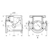 Draft Crosspiece flanged with fire stand, d - 250, d1 - 150 (price on request) [Code number: 12w2460]