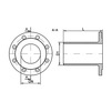 Draft One flanged spigot F, d - 50, length 1000 mm (price on request) [Code number: 12w0364]