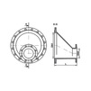 Draft Double flanged flat taper FFRe, d - 150, d1 - 100, length 200 mm (price on request) [Code number: 12w0801]