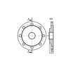 Draft Blank flange with thread, d - 50, G - 1 1/2" (price on request) [Code number: 12w1005]