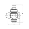 Draft VALTEC Piston pressure reducer, d - 3/4", adjustable from 1 to 6 bar [Code number: VT.083.N.05]