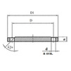 Draft Plug flange, d - 100, of high-strength cast iron, PN 16, molten (ISO) (price on request) [Code number: 13w1305]