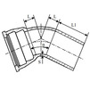 Draft Bend 10˚ socket-smooth end, d - 100, of high-strength cast iron, connection «RJ», molten (GOST) (price on request) [Code number: 13w1265]