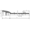 Draft Pipe, d - 100, length 6 m, price for 1 pc, connection VRS, high-strength cast iron with spherical graphite, class К10, cement-sand coating inside, lacquer+Zn outside (price on request) [Code number: 13w1320]