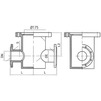 Draft Fire stand flange, d - 100, cast-iron, with cement-sand coating inside and aluminum/epoxy coating on the outside, zinc-plated (price on request) [Code number: 12w4018]