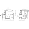 Draft T-piece flange, d - 150, d1 - 150, cast-iron, with fire stand, with cement-sand coating inside and aluminum/epoxy coating on the outside, zinc-plated (price on request) [Code number: 12w4006]