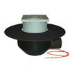 Photo Hutterer & Lechner Flat-roof drain with PP-flange and heating, walkable, horizontal, DN110 [Code number: HL 64.1BF/1]