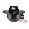 Photo Hutterer & Lechner Flat-roof drain, horizontal, with PP-flange and heating, DN75 [Code number: HL 64.1F/7]
