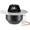 Photo Hutterer & Lechner Flat-roof drain DN110 horizontal, with PVC-flange and heating (10-30W/230V) [Code number: HL 64.1P/1]