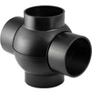 Photo Geberit HDPE Double branchball 88.5°, connections 180° offset, d63, d1 63 [Code number: 364.270.16.1]